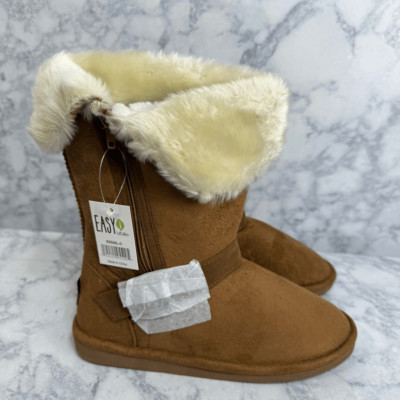 Easy USA Women s Winter Boots sz 7 Fur Insulated Microfiber NEW # K801