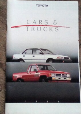 1988 Toyota Car & Truck Full Line Sales Brochure - Supra Corolla