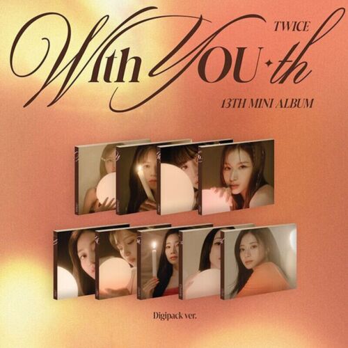 TWICE WITH YOU-TH 13th Mini Album DIGIPACK CHAEYOUNG/CD+F.Buch+Karte+Poster+POB - Afbeelding 1 van 16