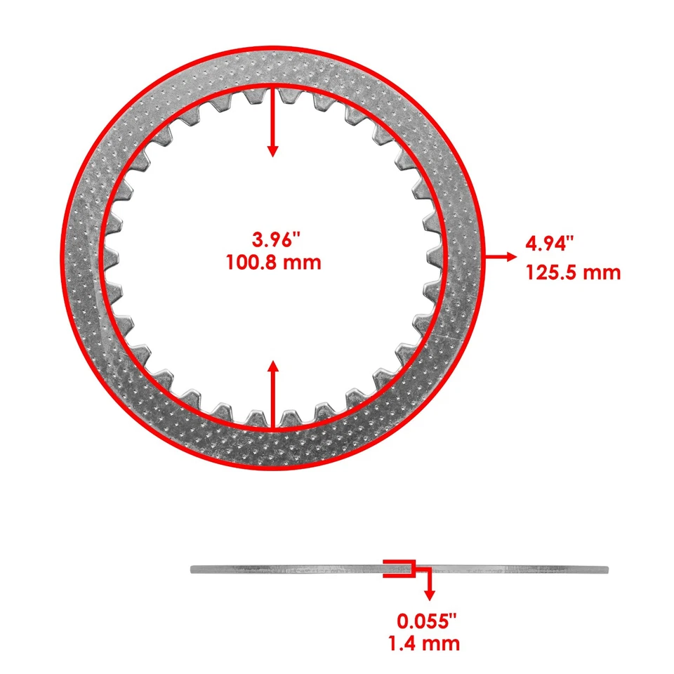 Clutch Friction w/ Steel Plates Springs Gasket Kit for Honda CRF250L 2013 - 2020 - Imagen 4 de 4
