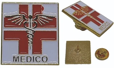 spilla smaltata MEDICO - gioiellino - 20mm idea regalo sanità medico