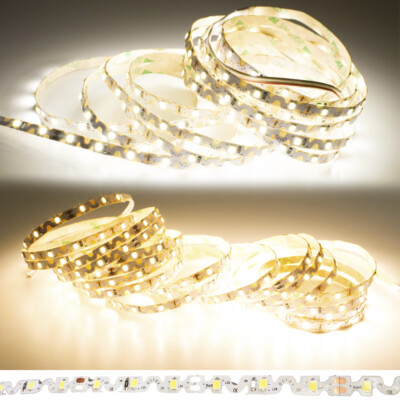 LEDUPDATES 2835 LED STRIP S SHAPE 16ft 4000K 3000K + 12V UL POWER