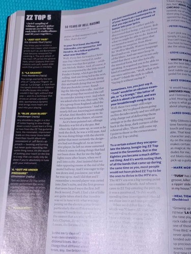 Guitar World Billy Gibbons Guitar Gods Reviews August 2019 FREE SHIPPING JB - Picture 6 of 8