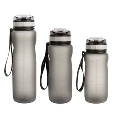 New Outdoor Sports Portable Water Bottles Plastic Round Travel Water Bottle
