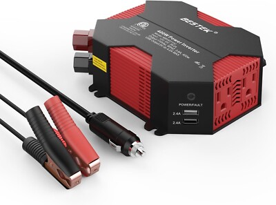 BESTEK 400W Car Power Inverter DC 12V to AC 110V Car Plug Inverter Adapter Power