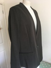 New M&s Smart Jacket Dark Green Loden Ivy Office Career Was £59 Uk 16 Slim Fit