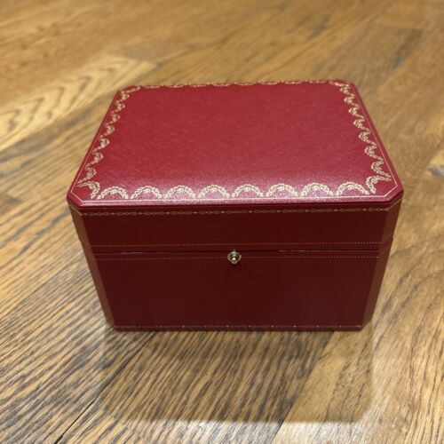 Red Cartier Watch Box Genuine inside black color - Picture 1 of 9