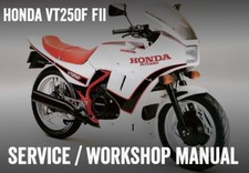 Honda VT250F VT250F2 FII Early Model Repair Workshop Service Manual PDF File
