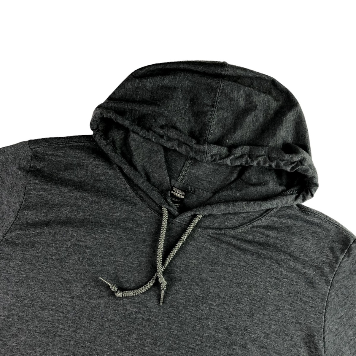 Mens Lightweight Hoodie T-Shirt Long Sleeve Hoody Tee Soft Cotton