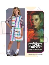Eleven S4 Look Tween Classic Costume Stranger Things Halloween Dress L 10-12 New