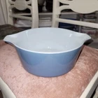 Vintage Pyrex Ovenware 475B  Promotional 2.5 Qt Blue Gray 1973
