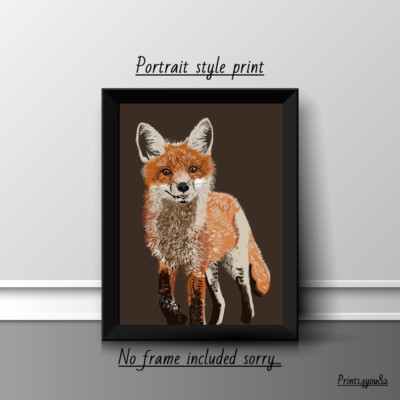 FOX SPASS A4 DRUCK POSTER BILD WANDKUNST HAUSDEKOR UNGERAHMT NEUES GESCHENK