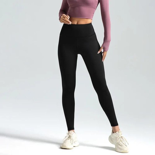 Women’s High-Waist Yoga Leggings Breathable Workout Pants - Gym Running Cycling - Picture 2 of 22