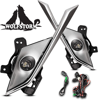 LED Fog Lights For 2016 2017 2018 2019 Mazda CX-3 Clear Lamps Left+Right Switch