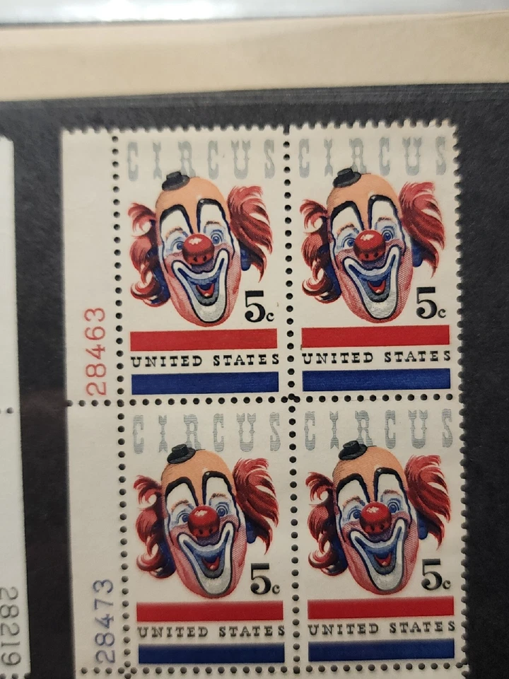 US Stamp Scott #1307 5c American Circus Issue Plate Block Unused - #B44 - Image 3 of 3