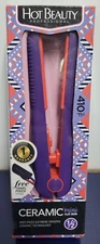 Hot Beauty Professional Ceramic Mini Flat Iron 1/2" Anti Frizz 410°Xtreme Smooth