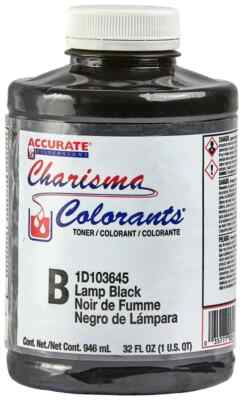 Accurate Dispersions Charisma Colorant Toner 1D103645 B Lamp Black 1 Qt