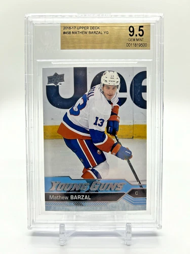 2016-17 Upper Deck #458 MATHEW BARZAL Young Guns BGS 9.5 Gem Mint Rookie RC