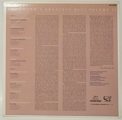 MTB, ARS, Allman Bros The South's Greatest Hits Vol II - Japan Vinyl - VIP-6588 - Picture 2 of 5