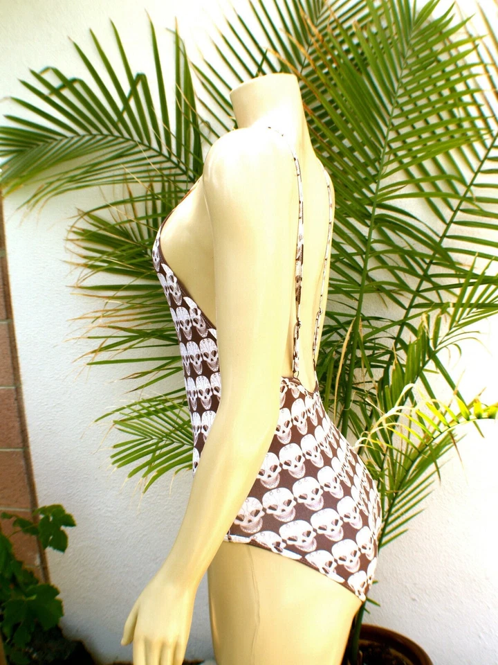 Traje de baño Paula Thomas para Thomas Wylde - Chocolate Sahara calavera Talla: XS Foto 3 de 4
