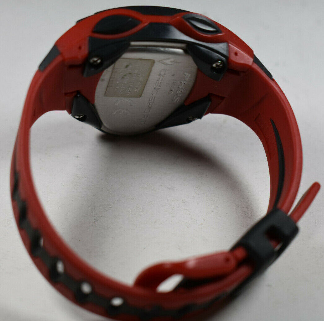 RARE! Casio CHR-100-4V (2979) Sport Phys Red/Black Strap RARE! Casio CHR-100-4V (2979) Sport Phys Red/Black Strap
