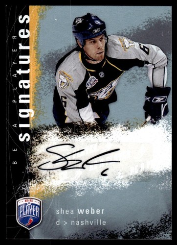 2007-08 Upper Deck Be a Player Signatures Shea Weber Auto Nashville Predators - Picture 1 of 2