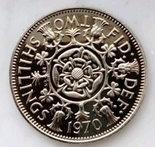 1970 United Kingdom Two Shillings Proof, Queen Elizabeth II