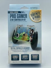 Pro Gamer 3-in-1 Controller Kit For Fortnite & PUBG UTOPIA MOBILE GAMING NEW