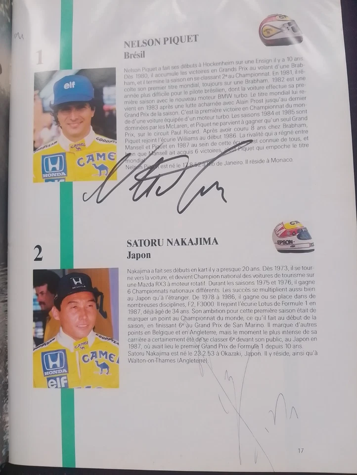 1988 Belgium Grand Prix F1 Programme Signed By 12 Prost Piquet Berger Alboreto - Image 2 of 4