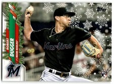 2020 Topps Holiday #HW79 Robert Dugger Miami Marlins Rookie