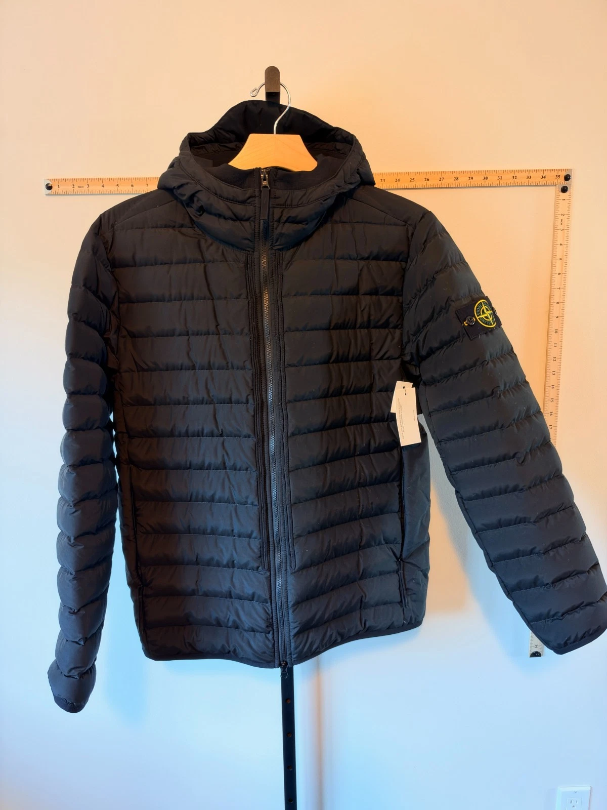 Stone Island 42725 O-Cotton/R-Nylon Tela Jacket Black XL NWT image 9