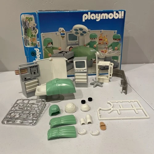 Vintage Playmobil #3459 Operating Room Rare Doctor Office Incomplete
