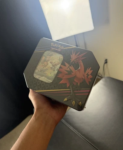 Pokemon TCG: Crown Zenith Tin (Galarian Zapdos) Factory Sealed New In Hand!
