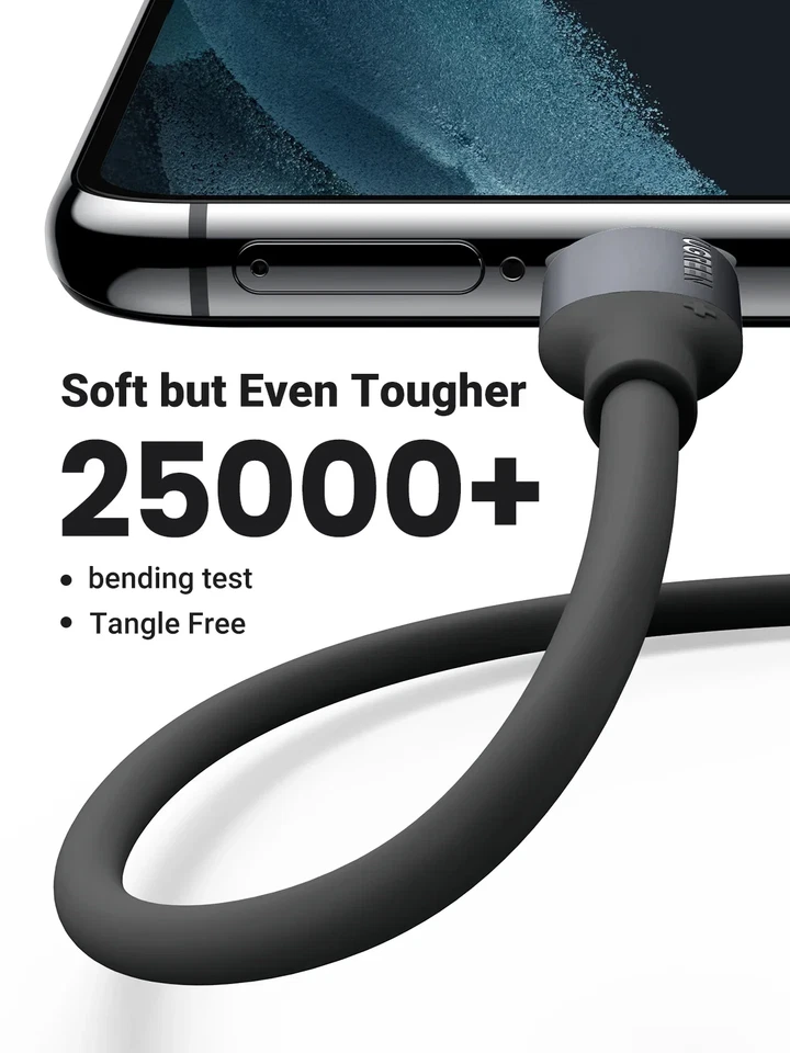 Cable UGREEN USB C a USB C 60W 100W PD Carga Rápida Silicona MacBook iPad Foto 4 de 4