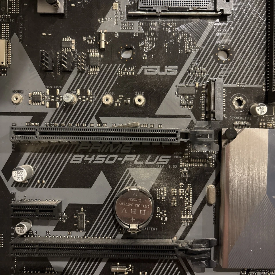 ASUS Prime B450-Plus AM4 Motherboard AMD Ryzen DDR4 ATX - Image 2 of 4