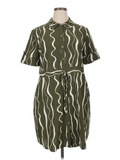 Halston Women’s Dress – Soft Stretch Comfort with Drawcord Waist Size Medium NWT
