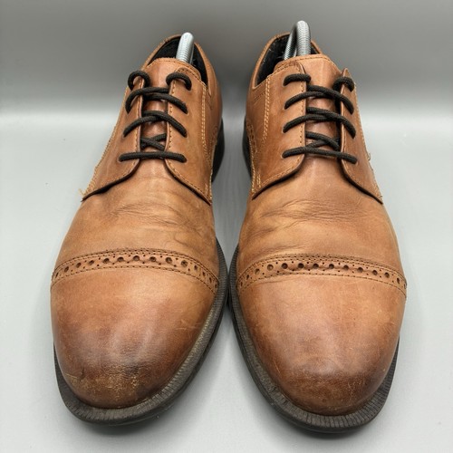 Cole Haan Cuero Dustin Cap Brogue II Hombre’s 10.5 M Marrón Oxfords C25806 - Imagen 2 de 8