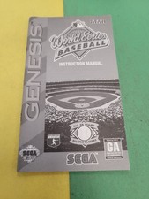 World Series Baseball Sega Genesis Instruction Booklet Manual ONLY