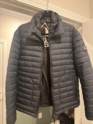 Superdry Jacket Mens Large Navy Fuji Double Zip Puffer Winter Outdoor