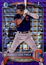 Jose Pirela 1st Bowman #BCP-111 #/250 Cleveland Guardians