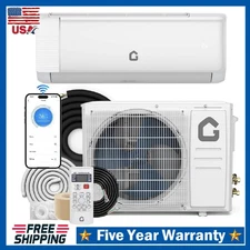 24000 BTU Ductless Air Conditioner ,Mini Split Heat Pump AC w/Kit ,19 SEER 230V