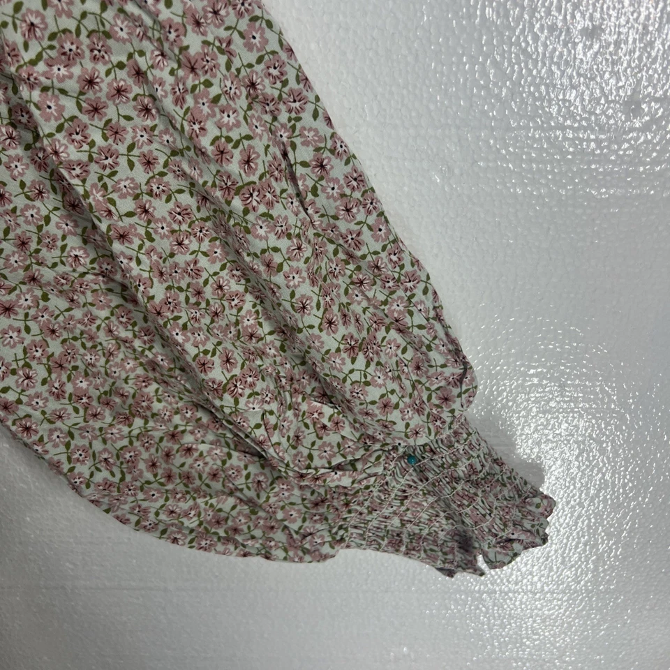 Vestido floral caballete para mujer talla grande verde rosa 100 % rayón mangas 3/4 nuevo con etiquetas Foto 4 de 4