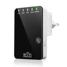 300Mbps WiFi Extender Signal Booster, Cover Up to 4500 Sq.ft  45 Devices, Wi...