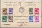 LS91552 Belgium 1937 registered anti-tuberculosis FDC used