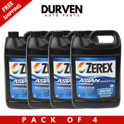 Zerex Blue Asian Coolant Antifreeze 50/50 Pre-Diluted (4 Gallons)