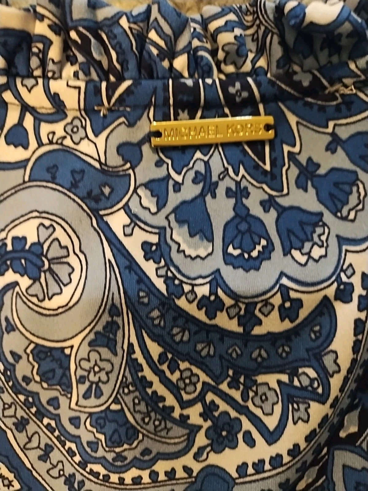 Abito donna Michael Kors senza maniche M blu medio floreale