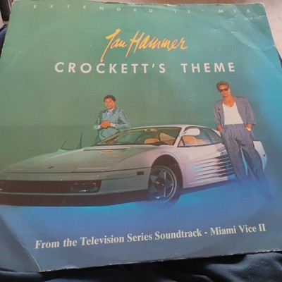 JAN HAMMER Crockett's Theme 1986 UK 12'' vinyl single