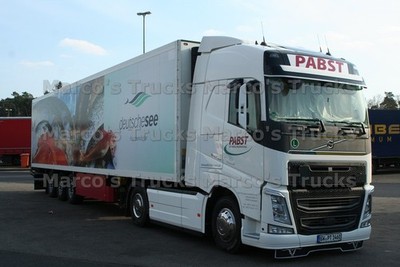LKW Foto Volvo FH Kühlsattelauflieger Deutschland weiß PABST Wir liefern #p1zq