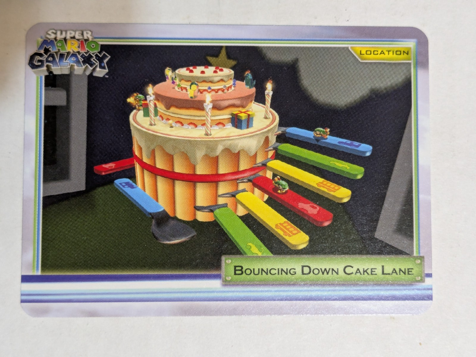 2008 Enterplay - Super Mario Galaxy Trading Card #64 - Bouncing Down Cake Lane