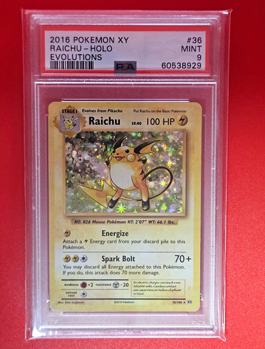Raichu graded PSA 9 for sale on eBay
